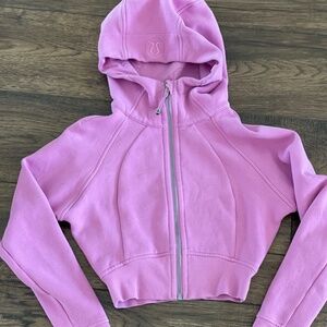 Lululemon Cropped Full Zip Scuba Hoodie